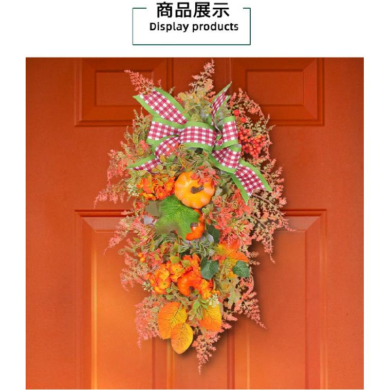 2025 ハロウィンリース ハロウイン 屋外 花 かぼちゃ カボチャ