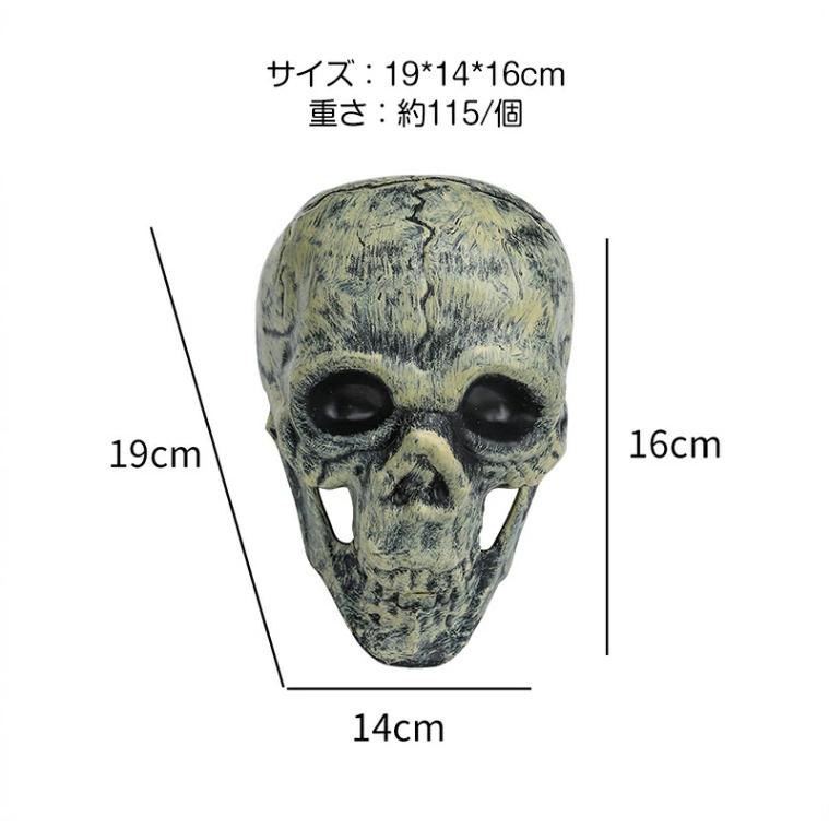 5点セット ハロウィン 骸骨 飾り スカル モデル 頭蓋骨 アーム 怖い