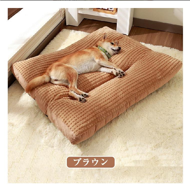 犬用ベッド・クッション ベージュとブラウン ペットベッド 犬用 クッション ふわふわ 洗える 猫用 かわいい 犬 猫