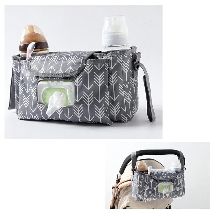ベビーカーバッグ ベビーカー収納カバー ベビーカー 荷物入れ ドリンクホルダー アンダーバッグ スマホホルダー ポーチ 仕切り 軽量 保冷 荷物掛け |  | 16