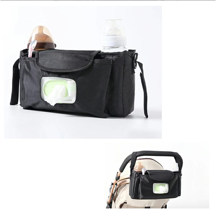 ベビーカーバッグ ベビーカー収納カバー ベビーカー 荷物入れ ドリンクホルダー アンダーバッグ スマホホルダー ポーチ 仕切り 軽量 保冷 荷物掛け |  | 13