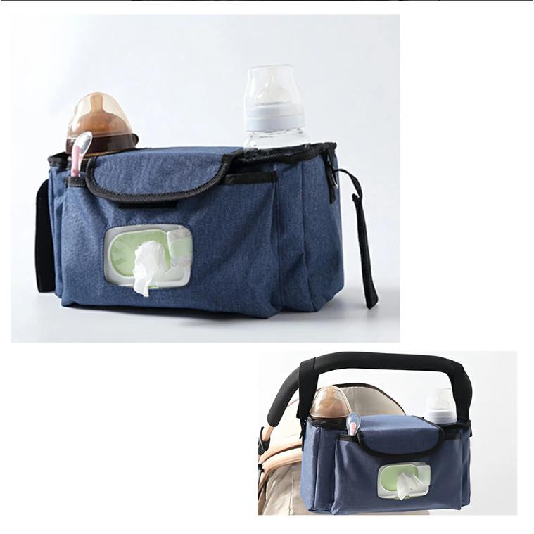 ベビーカーバッグ ベビーカー収納カバー ベビーカー 荷物入れ ドリンクホルダー アンダーバッグ スマホホルダー ポーチ 仕切り 軽量 保冷 荷物掛け |  | 14