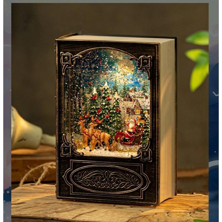 クリスマス置物 トイショップ クリスマスオルゴール7曲 クリスマス