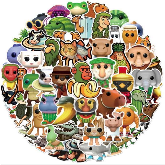 トゥントゥントゥンサフール ステッカー 55枚セット 防水シール アニメ