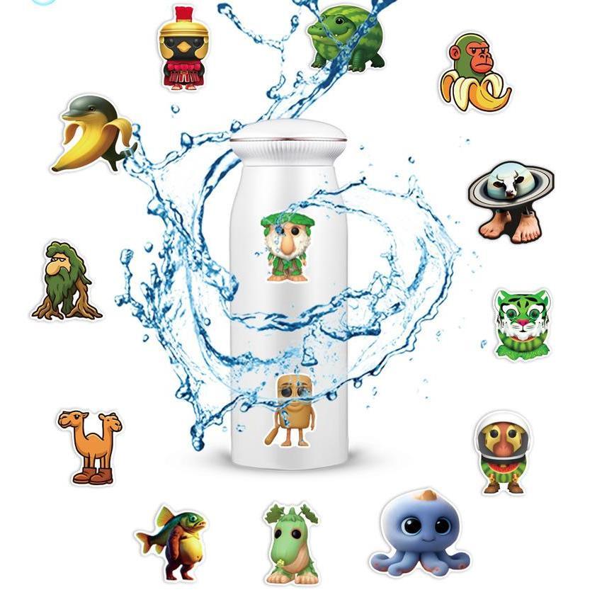 キャラクターシール完成品 トゥントゥントゥンサフール ステッカー 55枚セット 防水シール アニメ