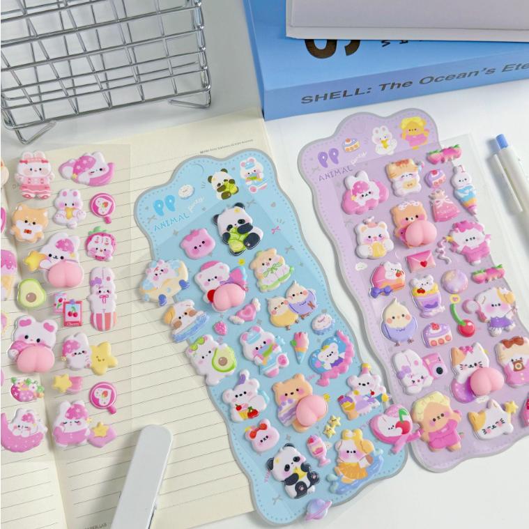 可愛いシール　いろいろ　おまとめ　お得　35点セット⭐︎ 4枚セット・8枚セット かわいい シール 可愛い ストレス解消 発散