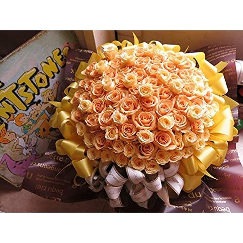 限定品 88歳お祝い 米寿 花束風 枯れない 黄色バラ 88本 プリザーブドフラワー 88本使用 ケース付き 【VQL1271244141】(45900円)