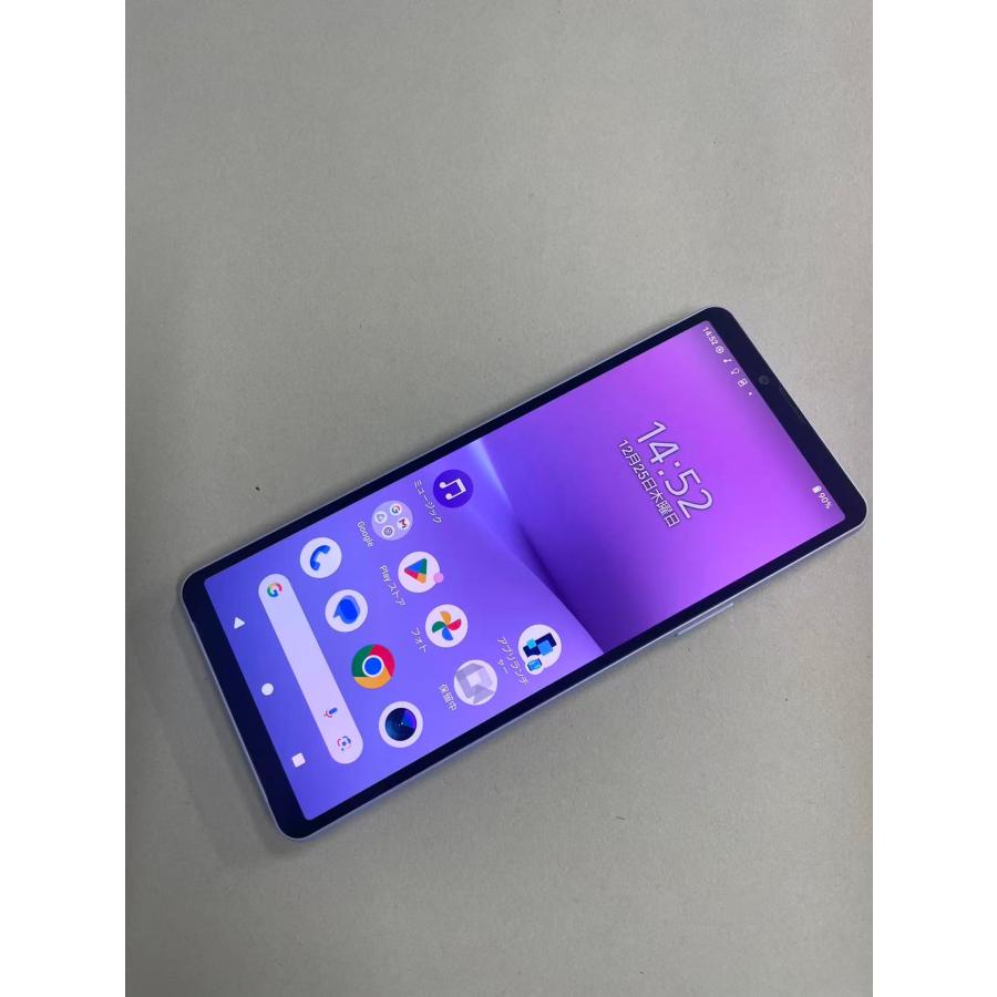 未使用　Xperia 10 V ラベンダー 128 GB SIMフリー Xperia 10 V セイモバイル☆【中古Aランク】SIMフリー 6GB/128GB