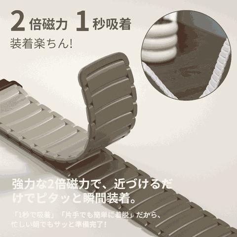 マグネット マグネット式ベルト 磁気で締める ウォッチバンド ベルト シリコン 22mm U6 U10 X5S P5S Z8 Y6 Y8 Y9 Y5 ST10 ST20 ST50 X3 対応可能 | WAPIK | 01