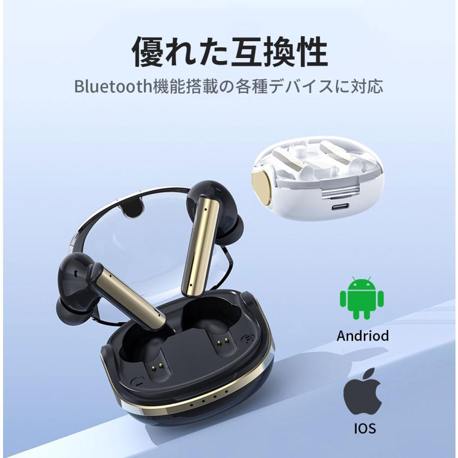 WAPIK ワイヤレスイヤホン 高音質HiFi Bluetooth5.3 ワイヤレス