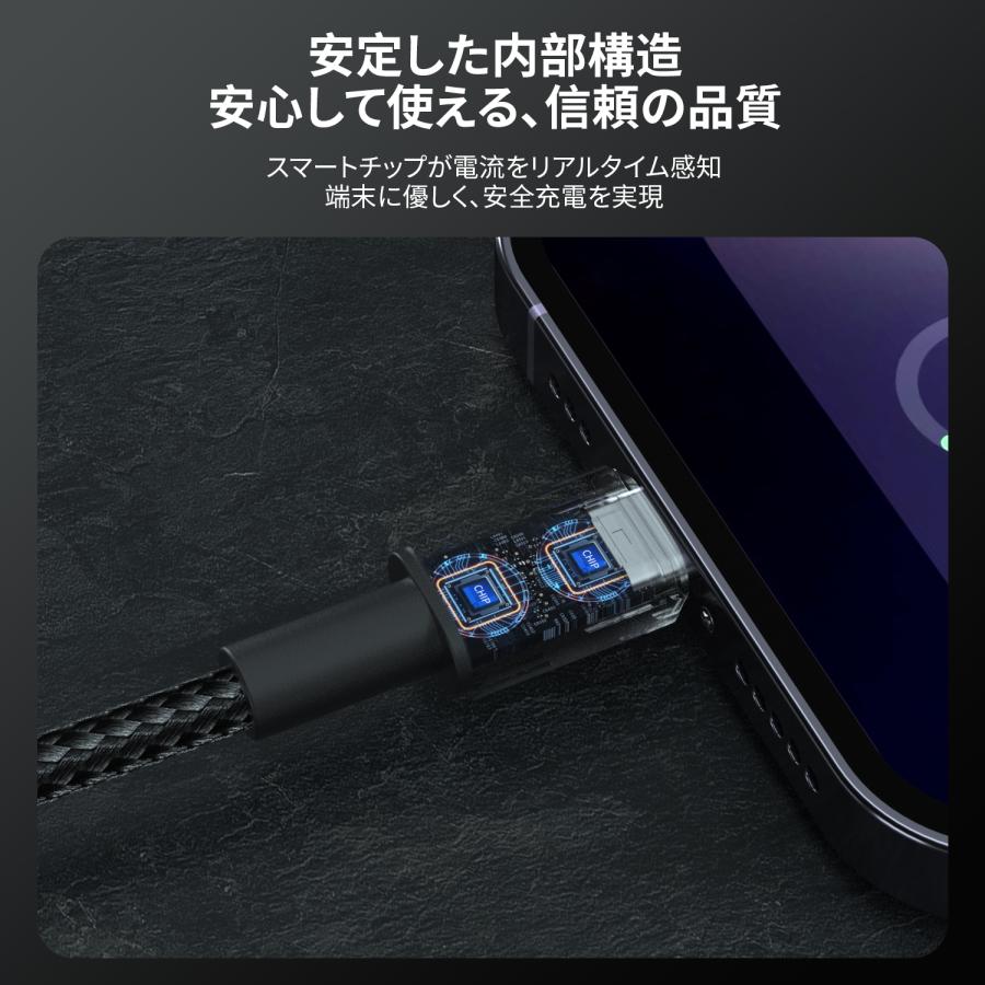 WAPIK USB Type-C iphone 充電ケーブル iphone充電コード アイホン充電