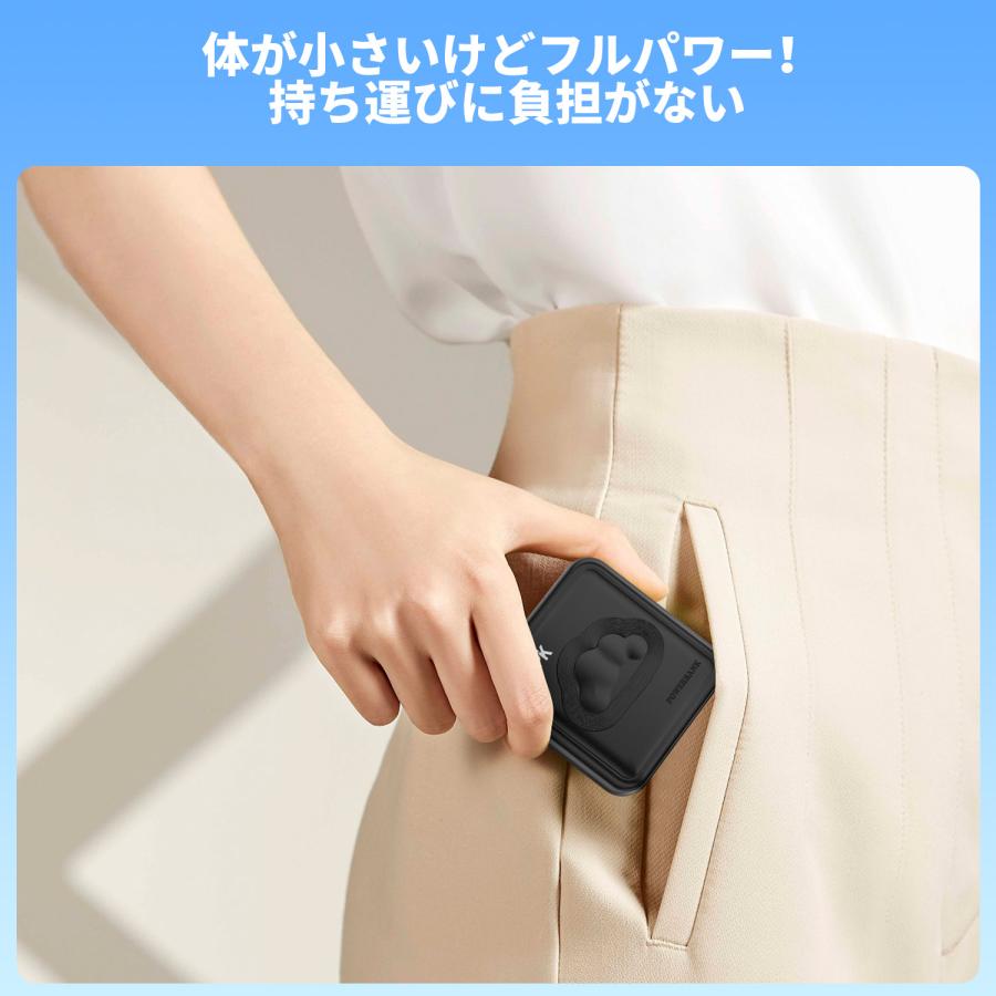 モバイルバッテリー スマホ充電器 大容量 防災電源 10000mAh 小型 急速充電器 PSE認証済 残量表示 携帯充電器 iPhone/iPad/Android対応 | WAPIK | 03