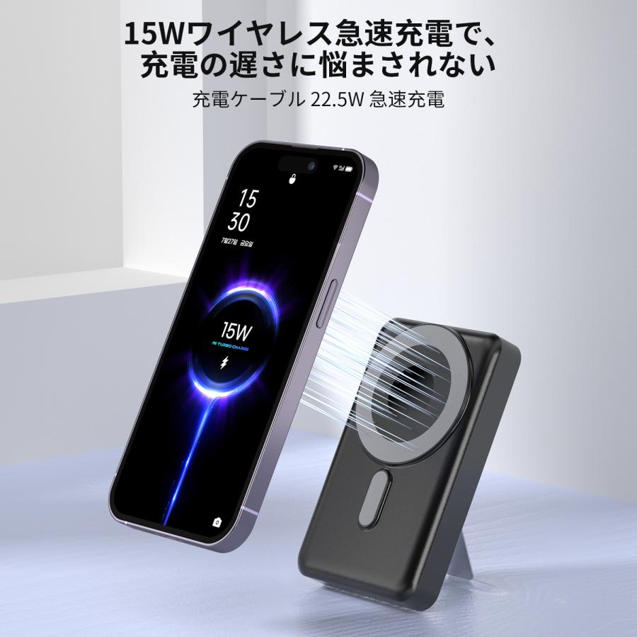 モバイルバッテリー スマホ充電器 大容量 防災電源 10000mAh 小型 急速充電器 PSE認証済 残量表示 携帯充電器 iPhone/iPad/Android対応 送料無料 | WAPIK | 06