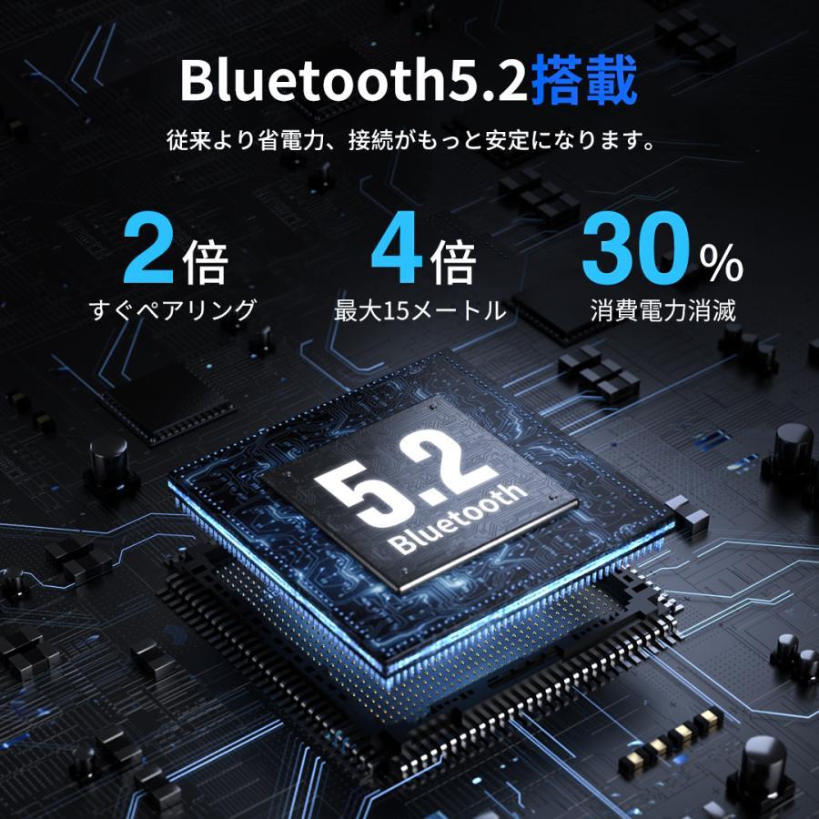 骨伝導イヤホン ワイヤレスイヤホン 耳を塞がない 最新型 Bluetooth5.2  マイク付き ヘッドホン 耳掛け式 運動 自動ペアリング ワイヤレス IPX7防水 通話対応 | WAPIK | 06