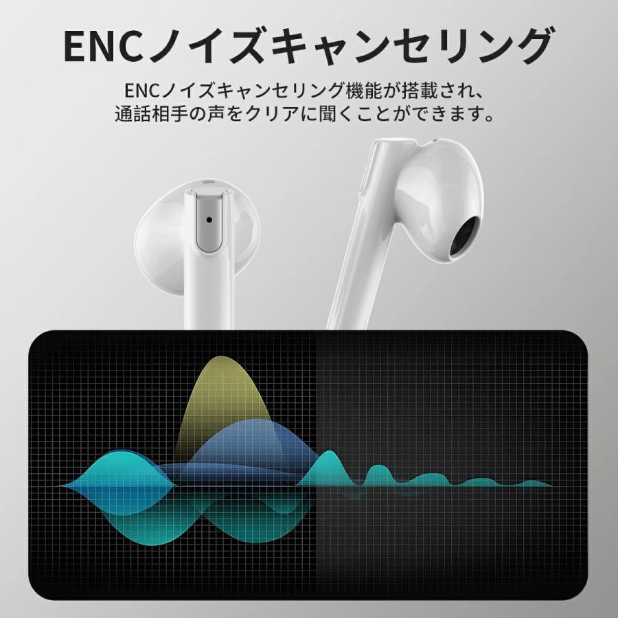 bluetooth5.2 イヤホンマイク 最強ノイズキャンセリングマイク ワイヤ WAPIK ワイヤレスイヤホン bluetooth5.2 電力表示 タッチ操作 防水性