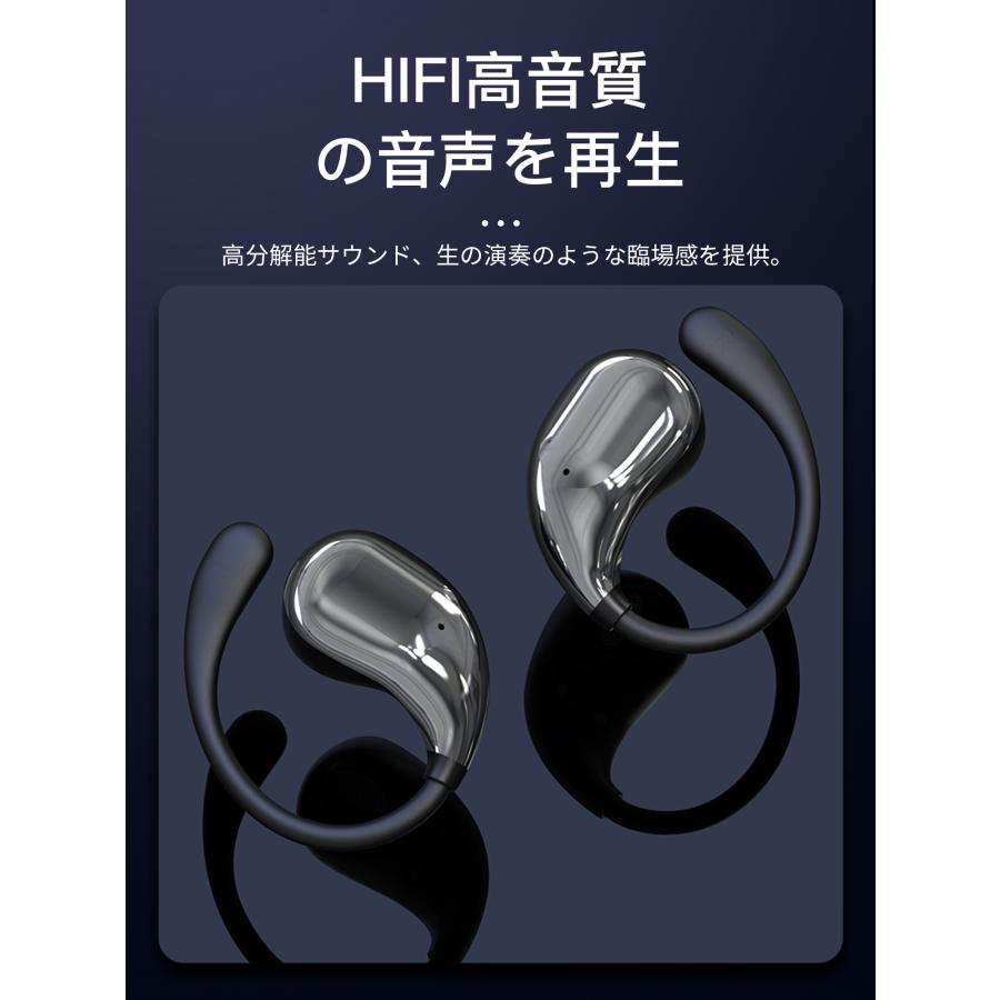 WAPIK ワイヤレスイヤホン 骨伝導イヤホン iPhone Android対応