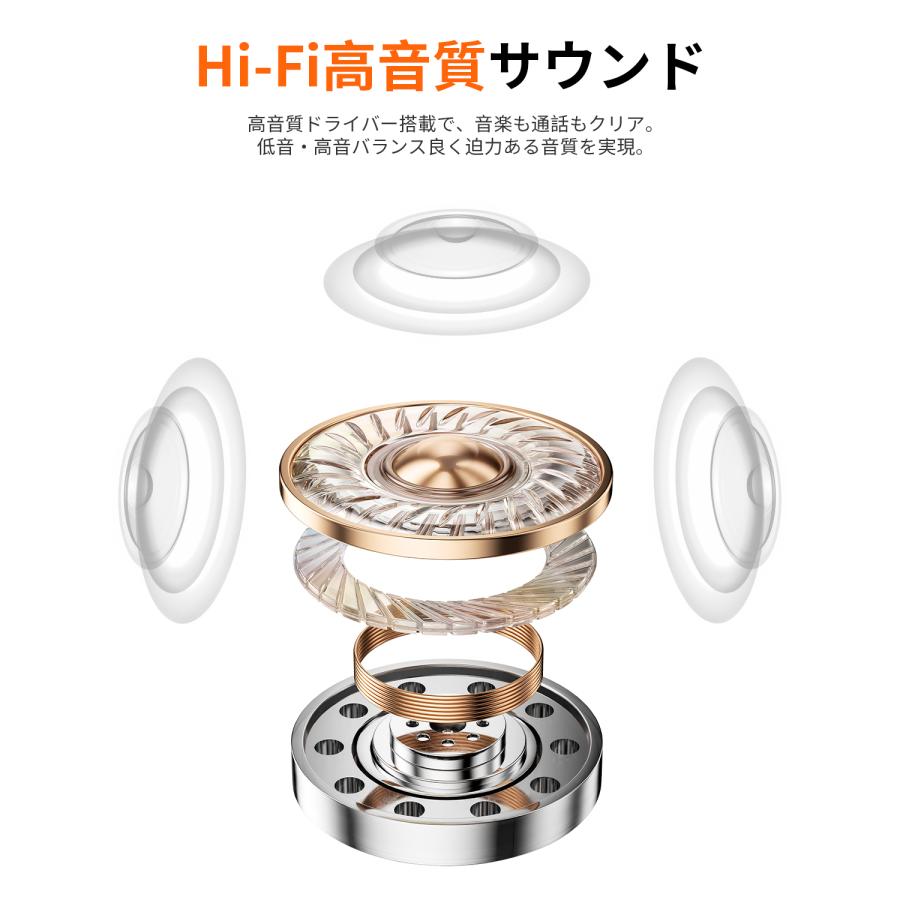 WAPIK ワイヤレスイヤホン 爆買 骨伝導 イヤーカフ Bluetooth6.0 液晶