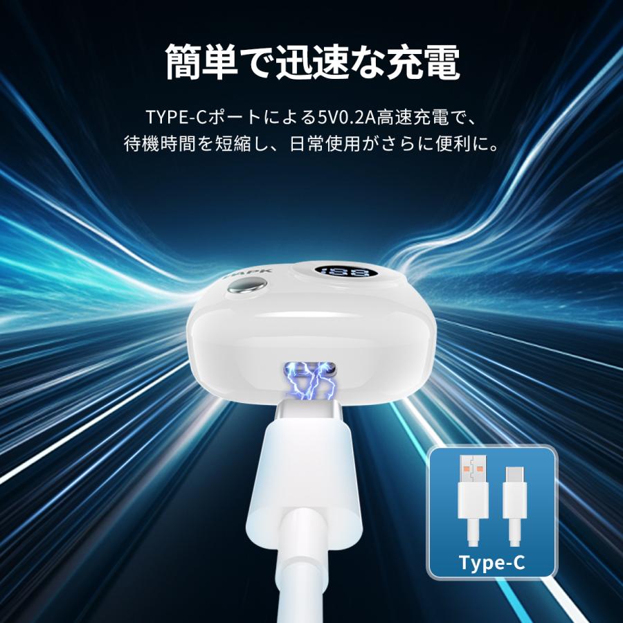 WAPIK ワイヤレスイヤホン 5.4 Bluetooth HiFi 高音質 iPhone Android
