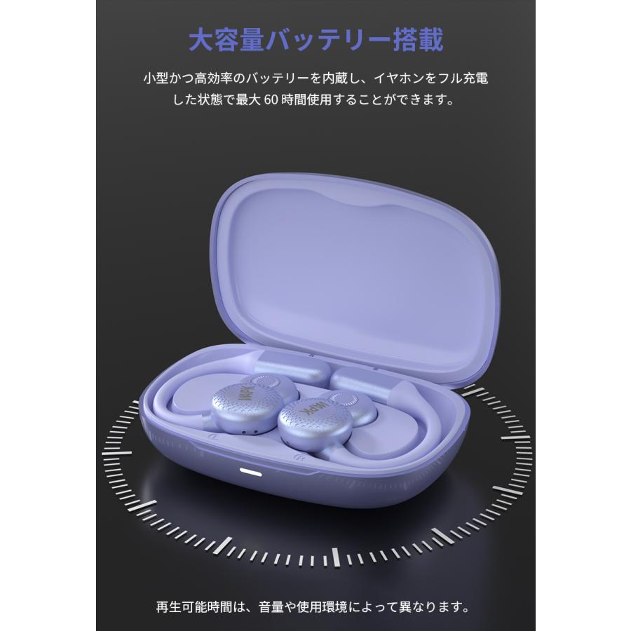 WAPIK ワイヤレスイヤホン イヤホン 高音質HiFi Bluetooth6.0 ノイズキ