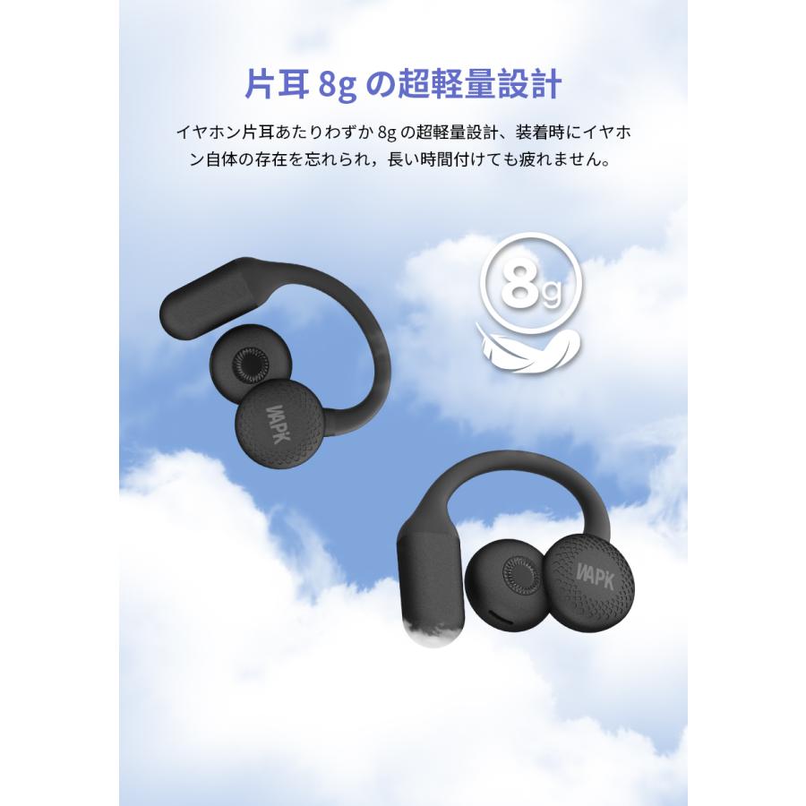 WAPIK ワイヤレスイヤホン イヤホン 高音質HiFi Bluetooth6.0 ノイズキ