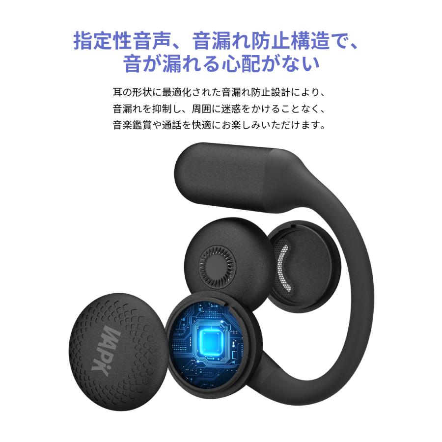 WAPIK ワイヤレスイヤホン イヤホン 高音質HiFi Bluetooth6.0 ノイズキ