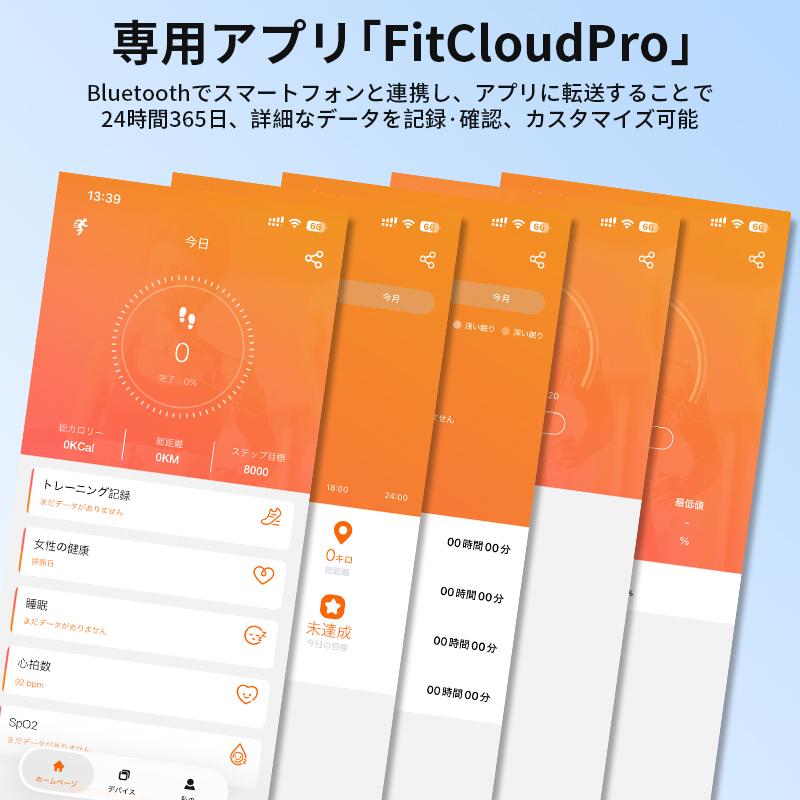 スマートウォッチ 1.46インチ大画面 Bluetooth5.4通話機能 腕時計 着信通知 血中酸素 心拍数 iphone android対応 IP68防水 丸型 活動量計 歩数計 プレゼントの画像