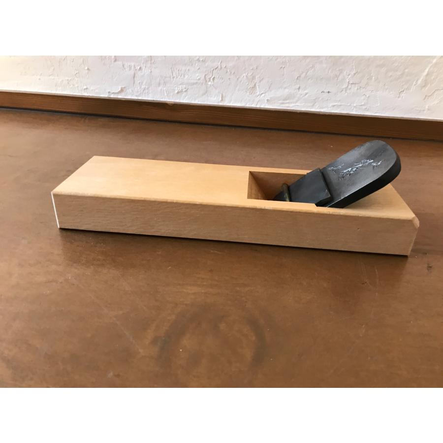 未使用》碓氷健吾作 鉋 晩悠 未使用 寸八 千 健吾入魂作 かんな