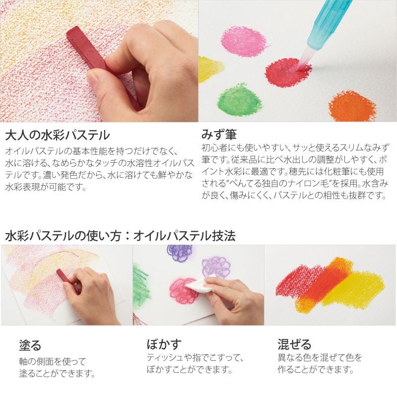 水彩パステル ぺんてる Vistage ヴィスタージュ 大人の水彩パステル 24色セット Ghw1 24 晴林堂16 通販 Yahoo ショッピング