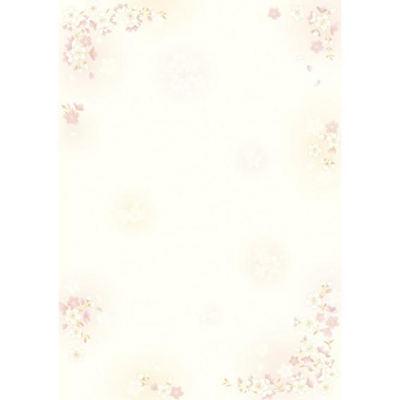タカ印 和柄用紙 和ごころ 枝桜 ハガキサイズ 枚入 4 11 晴林堂16 通販 Yahoo ショッピング