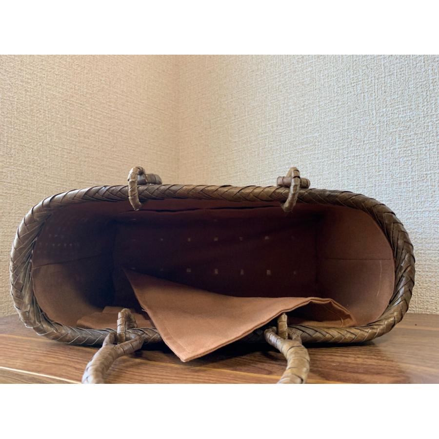 胡桃 くるみかごバッグ 手作り 籠バッグ 市松編み 内布あり 和服バッグ