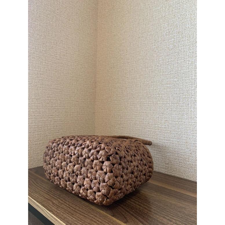 山葡萄かごバッグ　手作り　内布あり1 山葡萄 山葡萄かごバッグ 手作り 籠バッグ 内布あり Sサイズ (約