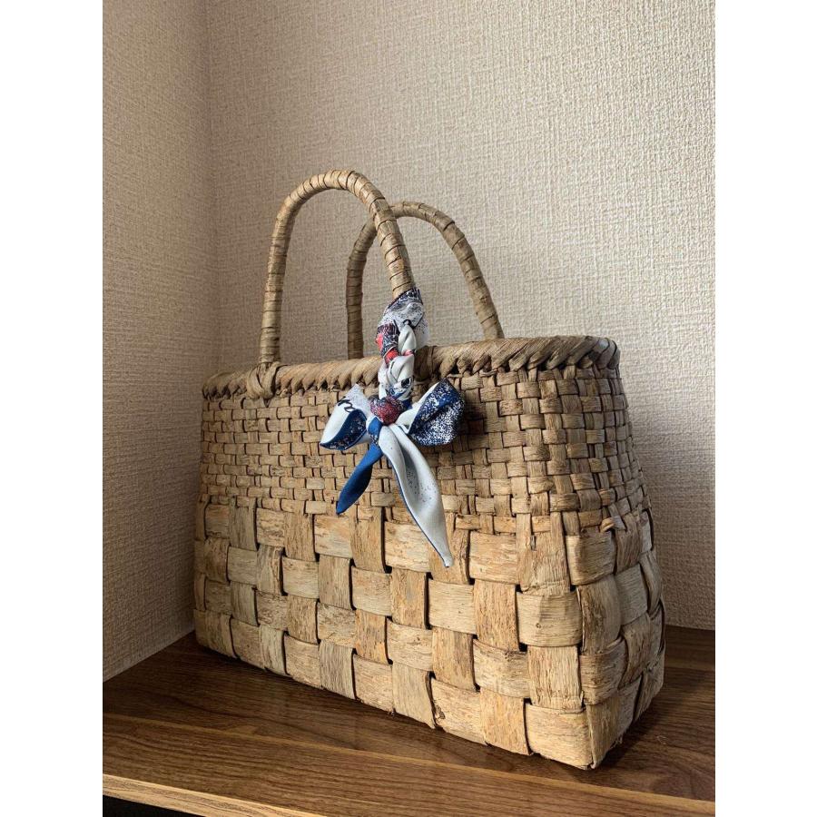 91％以上節約 胡桃 胡桃籠バッグ 手作り くるみかごバッグ 市松編み 内