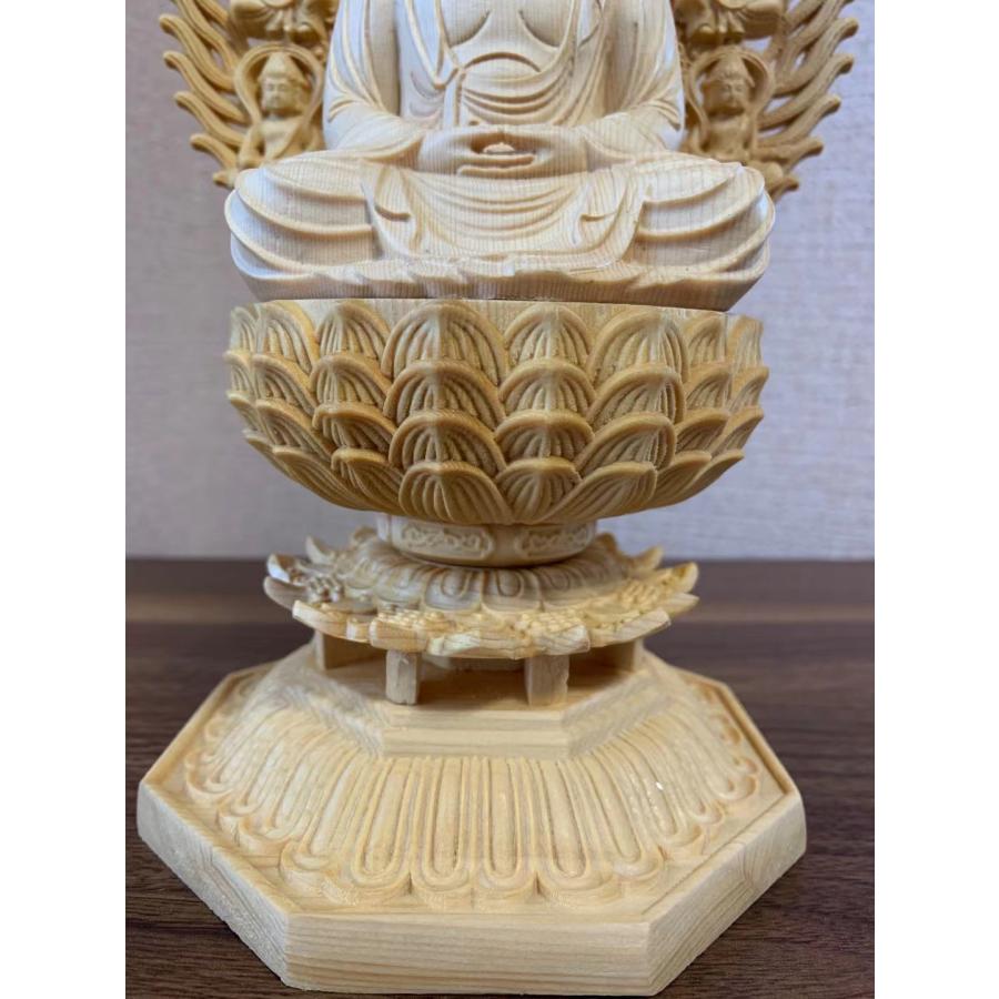 仏像 釈迦如来 釈迦牟尼仏 お釈迦様 木彫 檜木 (約)高28cm×幅 仏像 釈迦如来 釈迦牟尼仏 お釈迦様 木彫 檜木 (約)高28cm×幅