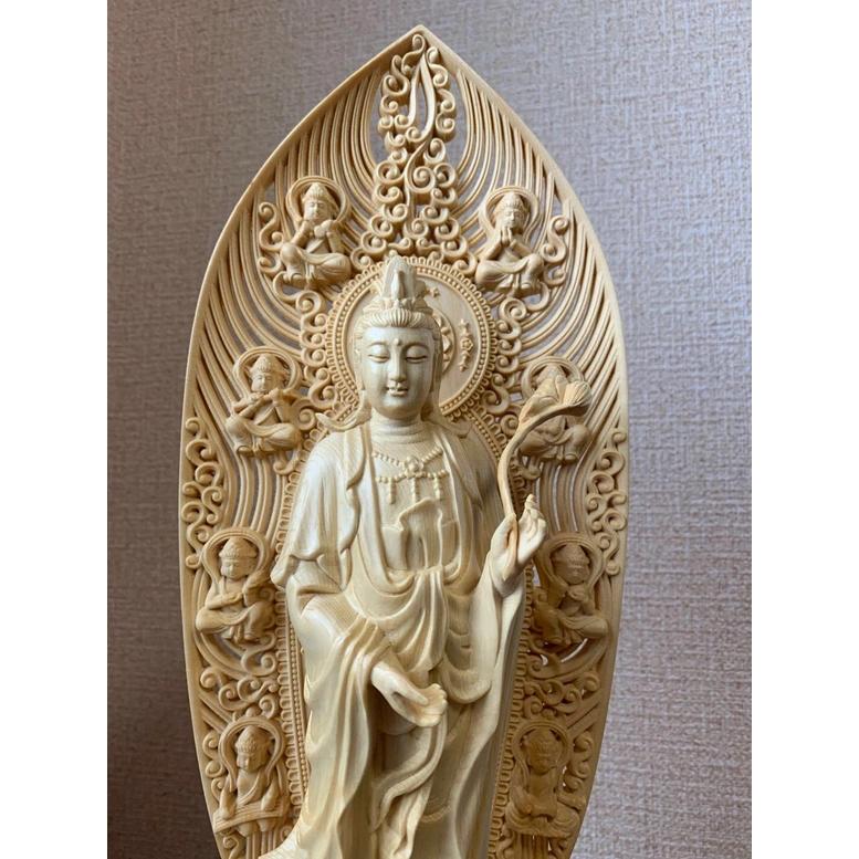 仏像 阿弥陀三尊像 【阿弥陀如来、観音菩薩、勢至菩薩】 檜木 (一体の