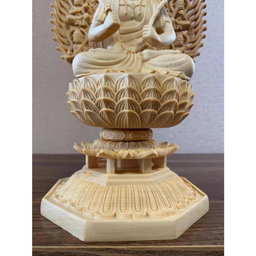 仏像 虚空蔵菩薩像 檜木 木彫 仏具 (約)高28cm×幅12cm×奥行12cm 仏像 虚空蔵菩薩像 虚空蔵菩薩 檜木 木彫 仏具 (約)高28cm×幅