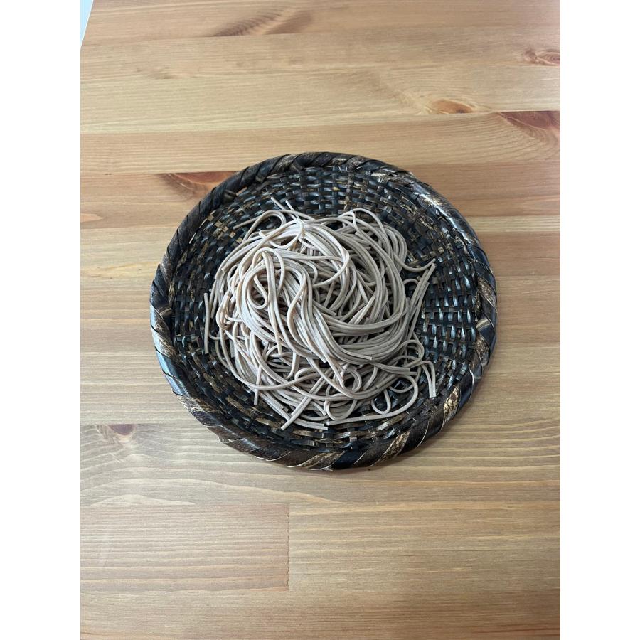 蕎麦ざる 竹ざる 蕎麦皿そばざる 黒竹 直径約24cm 戸隠風 20枚セット