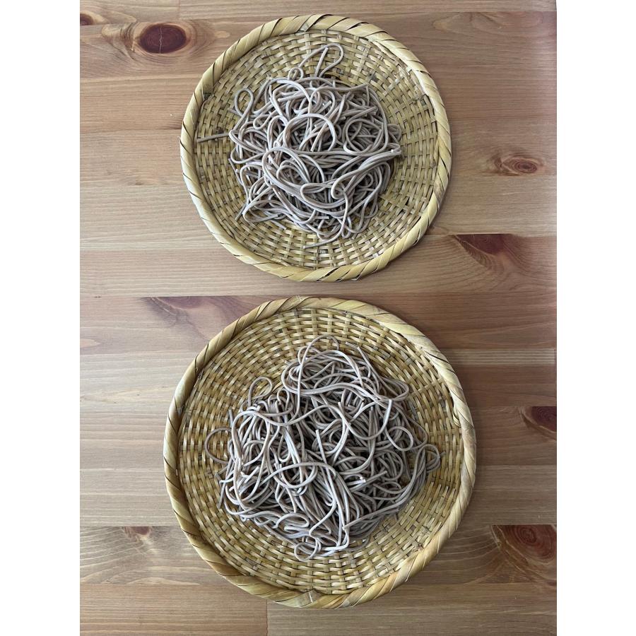 蕎麦ざる 竹ざる 蕎麦皿 手作りそばざる 白竹 直径約24cm 戸隠風 (盛り目安 大盛り一人前) 年越しそばざる｜seiryou｜05