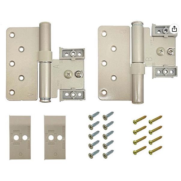 ドア蝶番(三次元調整付) シルバー 左吊用 ムラコシ精工 DH5-33