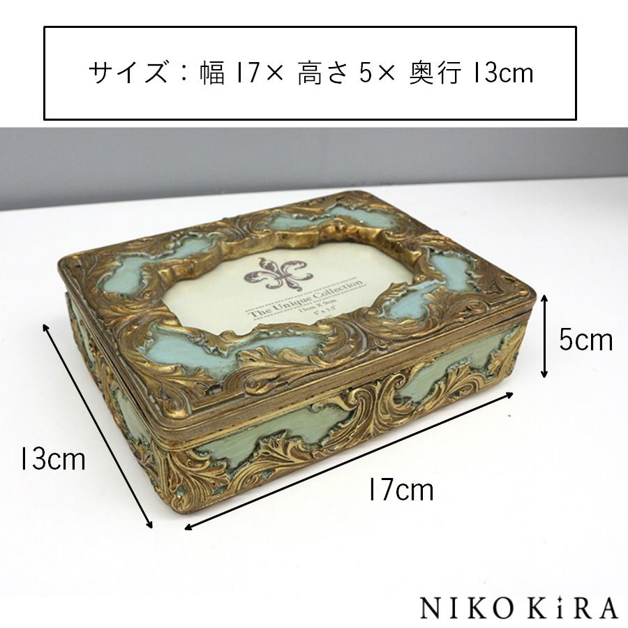 ジュエリー ボックス ケース アンティーク おしゃれ かわいい ミラー 収納 ネックレス 時計 鍵 指輪 リング 宝石箱 宝 かわいい 鏡 玄関 ビジュー エメラルド Ei 鏡専門店 Niko Kira 通販 Yahoo ショッピング