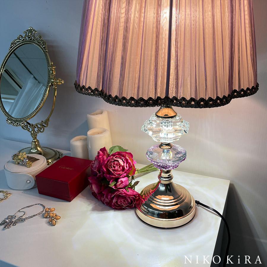 テーブルランプ 照明 灯り おしゃれ テーブルライト ベッドサイド ナイトスタンド ホワイト ゴールド 白 金 間接照明 卓上ライト シェード ランプ ライト エクラ Ei 鏡専門店 Niko Kira 通販 Yahoo ショッピング