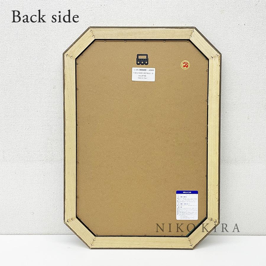 壁掛けミラー おしゃれ 鏡 ミラー 姿見 全身 ウォールミラー 八角ミラー 八角鏡 開運 風水 アンティーク 玄関 洗面 トイレ ベルトーチ イタリア 新築 Ei 鏡専門店 Niko Kira 通販 Yahoo ショッピング