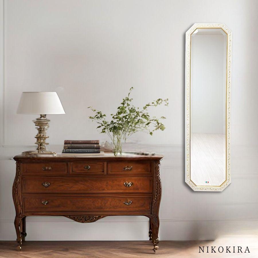 まる！塩川光明堂　壁掛けミラー 八角 八角ミラー　アンティーク 北欧 玄関 まる！塩川光明堂 壁掛けミラー 八角 八角ミラー アンティーク