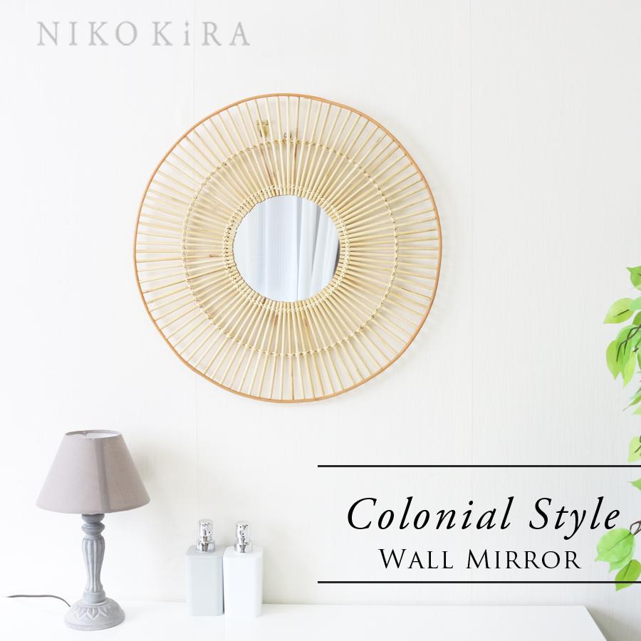 壁掛けミラー おしゃれ 鏡 ミラー ウォールミラー 北欧 オブジェ 玄関