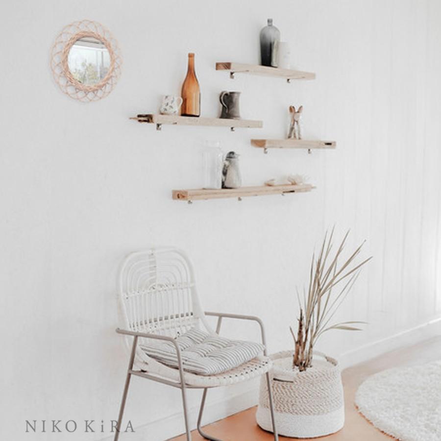 丸い 鏡 壁掛け 丸ミラー アジアン リゾート 北欧 ナチュラル 花 フラワー ミラー 壁掛け おしゃれ インテリア かわいい 天然 バンブー ウィッカー S Key 鏡専門店 Niko Kira 通販 Yahoo ショッピング