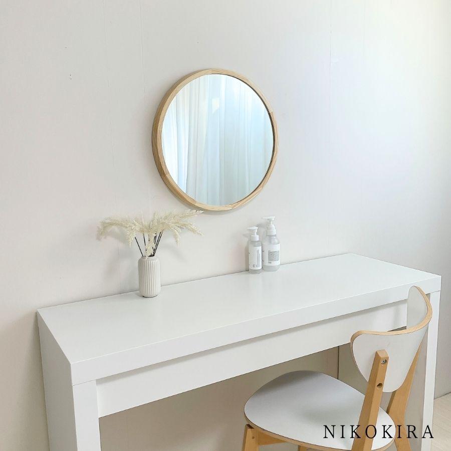 壁掛けミラー　ここ♡様 鏡 壁掛け 壁掛け鏡 ウォールミラー 壁掛けミラー ミラー 八角形