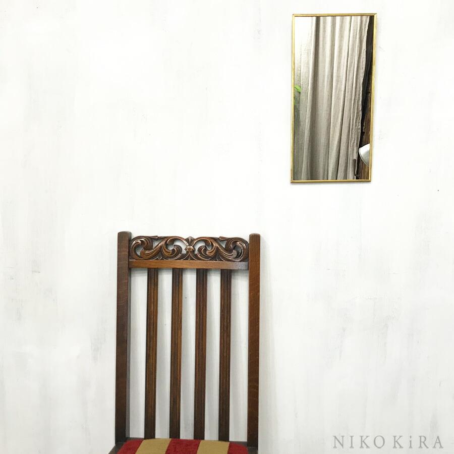 ミラー 壁掛け アンティーク 真鍮 真鍮 アンティーク調 スクエア ウォールミラー – KANADEMONO