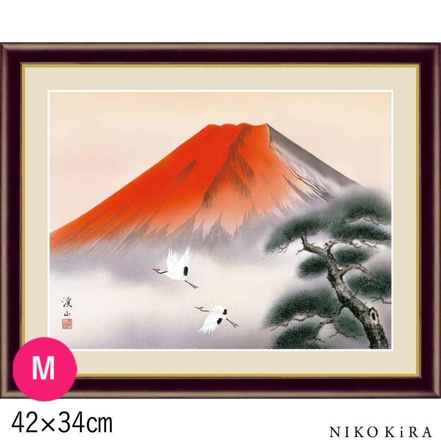 おしゃれ 名画 アート 絵画 絵 伊藤渓山 モダン インテリア 赤富士飛翔 あかふじひしょうmサイズ 42cm 34cm 玄関 癒し Sank Ord999m Bf041f4 鏡専門店 Niko Kira 通販 Yahoo ショッピング