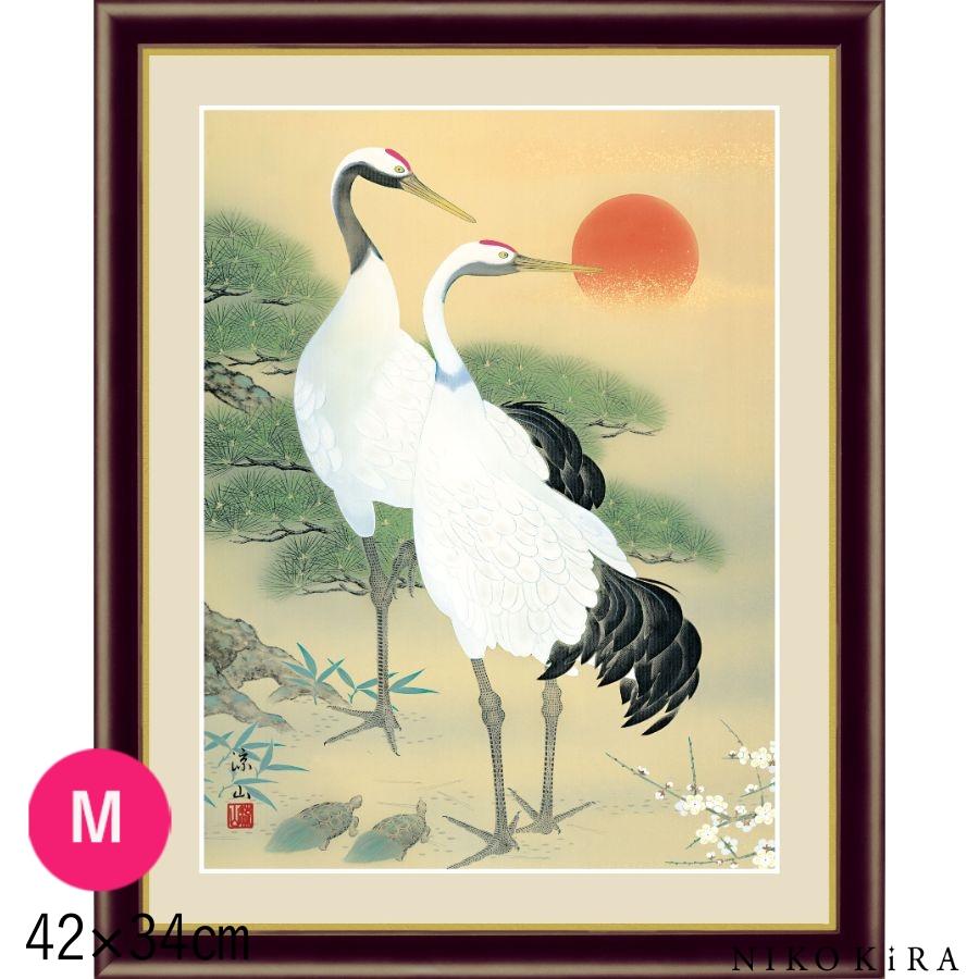 おしゃれ 名画 アート 絵画 絵 久米涼山 モダン インテリア 松竹梅鶴亀 しょうちくばいmサイズ 42cm 34cm 玄関 癒し Sank Ord999m Bt030f4 鏡専門店 Niko Kira 通販 Yahoo ショッピング
