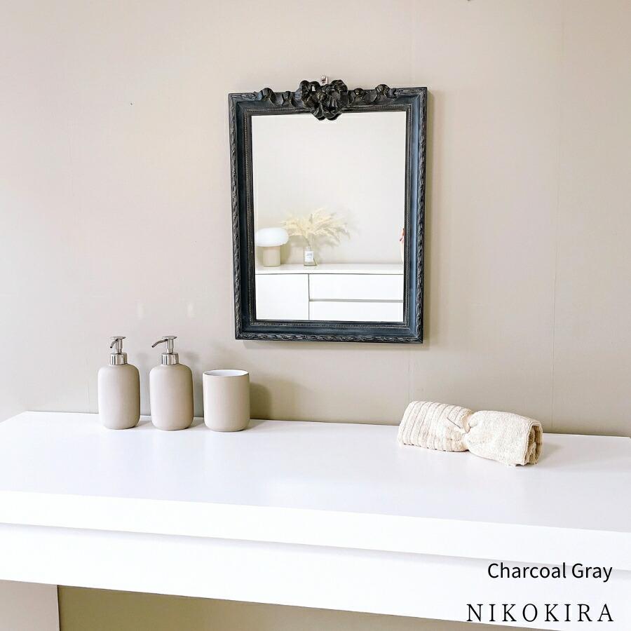 【新品・送料込】壁掛けミラー　鏡　シンプル　ナチュラル　北欧　玄関　カフェ 新品・送料込】壁掛けミラー 鏡 シンプル ナチュラル 北欧 玄関