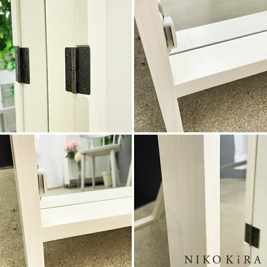 ミラー　鏡　姿見　白　木目 イケア 全身鏡 スタンドミラー 全身ミラー 姿見 鏡 ミラー 幅